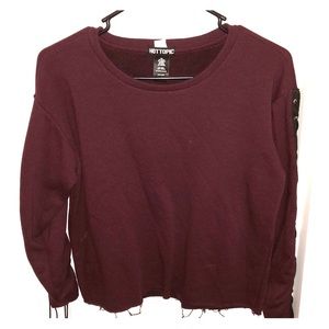 Lace Up Sweater Shirt